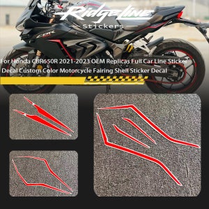 혼다 CBR650R 2021-2023 OEM 복제 전체 자동차 라인 스티커 데칼 사용자 정의 색상 오토바이 페어링 쉘 스티커 데칼