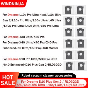 드리미 D10 Plus Gen 2/RLD32GD, X30/X40/X50 Ultra, S10/S30 Pro Ultra, L10s/L30s/L40/L50 Ultra 진공청소기용 먼지봉