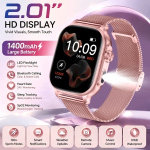 2026 새로운 Amazfit Bip 6 스마트워치 여성 스포츠 IP68 방수 내장 24H 심박수 블루투스 통화 여성 패션 스마트워치