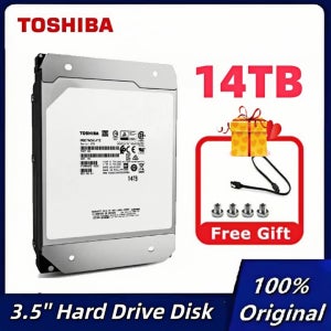오리지널 도시바 14TB 엔터프라이즈 HDD 하드 드라이브 3.5’’ HDD SATA3 MG07ACA14TE 14TB HDD