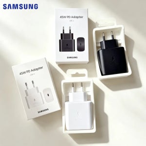 45W PD 초고속 충전 어댑터 EU 플러그 삼성 갤럭시 S25 S24 S26 울트라 S23 S22 Z 폴드 플립 USB-C 벽면 충전기 EP-TA845