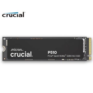 크루셜 P510 PCIe 5.0 NVMe M.2 SSD 1TB 2TB Gen5 내장형 솔리드 스테이트 드라이브 하드 디스크 2280 (노트북, PC, 데스크탑, PlayStatio
