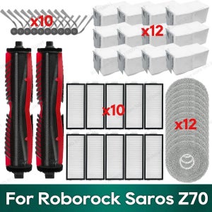 Roborock Saros Z70 액세서리 먼지 봉투 걸레 천 Hepa 필터 예비 부품과 호환 가능