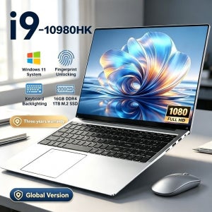 새로운 인텔 코어 I9-10980HK 14.1인치 게이밍 I9 노트북 윈도우 11 16GB 램 1/2TB M.2 SSD 노트북 4K HD 게이밍 노트북 PC