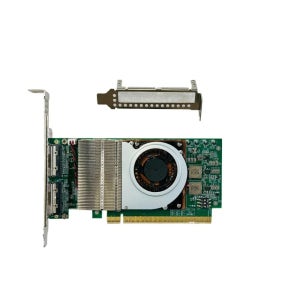 외부 PCI Express 5.0 x16을 2개의 MCIO X16 X8 SFF-TA-1016 8i 리타이머 어댑터로 연결