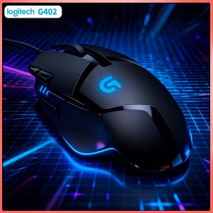 로지텍 G402 하이페리온 퓨리 게이밍 마우스 500+ IPS 트래킹 1ms 반응 속도 미끄럼 방지 인체공학적 게이밍 그립