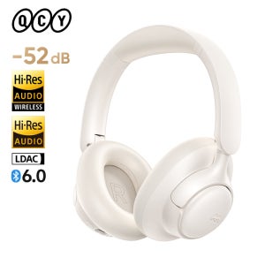 QCY H6Neo 무선 헤드폰 52dB 어댑티브 하이브리드 ANC 베이스 부스트 헤드셋 고해상도 LDAC 블루투스 6.0 공간 오디오 헤드폰 96H