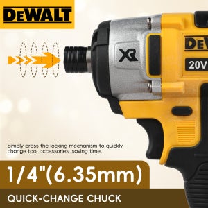 DEWALT DCF887 20V 브러시리스 임팩트 드라이버 205Nm 트리플 LED 라이트 3단 속도 1/4인치 육각 퀵척 무선 스크류건 자동차 수리용