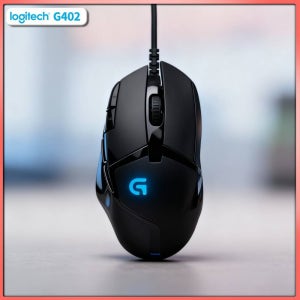 로지텍 G402 유선 게이밍 마우스, 2000만 회 클릭 내구성, 500 IPS, 미끄럼 방지 그립, 노트북 게이밍 애호가용