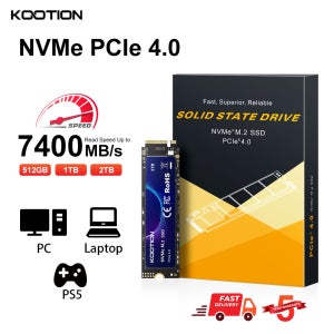 KOOTION X16 M.2 NVMe SSD 2TB 1TB 512GB M2 SSD 디스크 7400 MB/S M.2 PCIe4.0 2280 PS5 노트북 데스크탑용 내부 솔리드 스테