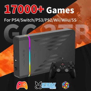 PS4/스위치/PS3/PS2/Wii/Wiiu용 휴대용 게임 HDD 3TB Launchbox&Playnite&Retrobat 게임 콘솔(PC/노트북용 17300개 이상의 게임 포함)
