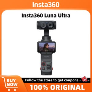 Insta360 Luna Ultra Leica Summicron 렌즈(1인치 8K 센서 포함) 1/1.3인치 프로급 망원 렌즈 탈착식 2인치 OLED 터치스크린
