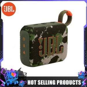 오리지널 JBL GO 4 휴대용 무선 블루투스 스피커 뮤직 큐브 방진 기능으로 휴일 파티, 가족 모임에 적합