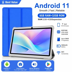 2026 글로벌 버전 7인치 4G WiFi 키즈 태블릿 쿼드 코어 2GB 램 32GB 롬 듀얼 카메라 어린이 선물용 태블릿 안드로이드 11