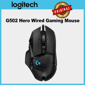 로지텍 G502 HERO 고성능 유선 게이밍 마우스 HERO 25K 센서 25,600 DPI RGB 조절 가능한 무게 11개 버튼 PC/Mac 마우스