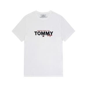 (슈플) 타미힐피거 그래픽 로고 반팔 티셔츠 화이트 09T4509-WHITE