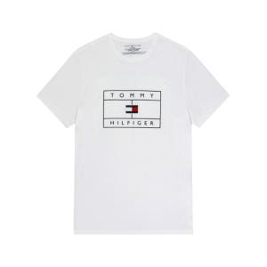 (슈플) 타미힐피거 탑스 그래픽 반팔 티셔츠 화이트 09T4511-WHITE