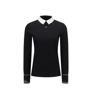[어뉴골프]W STRIPE TEXTURED LTSBK BLACK AGFFWTS72BK