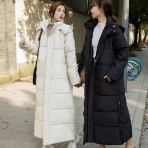 스터닝팩토리 빅사이즈 여성 롱 패딩 캐주얼 여성 롱 점퍼 데일리 겨울 빅사이즈