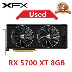 XFX RX 5700XT 사무실 그래픽 카드, GPU AMD RadeonRX 5700XT 비디오 카드, 데스크탑 PC 스크린 카드, 컴퓨터 게임 맵 DP, 8GB RX5700 XT