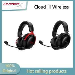 HYPERX Cloud III Wireless Hurricane 3 블랙 게이밍 헤드셋 (노이즈 캔슬링 마이크 포함), FPS 배틀 로얄 호환