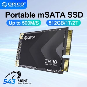ORICO 휴대용 MSATA SSD SATA III 6Gbps 3D NAND 내장형 솔리드 스테이트 드라이브 1TB 노트북, 울트라북, 데스크탑용