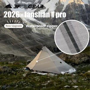 3F UL GEAR 란샨 1프로 2026 실폴리/실나일론 텐트 아웃도어 캠핑 휴대용 텐트 초경량 방수 방풍 텐트 하이킹