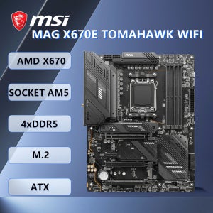 MSI MAG X670E 토마호크 WIFI 메인보드 소켓 AM5 AMD X670 4xDDR5 4xM.2 ATX 지원 Ryzen 5 8600G 8300GE 7600X 8500G CP