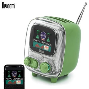 디보롬 T-tiivoo-2 미니 레트로 블루투스 휴대용 라디오 AM FM 빈티지 수면 보조 블루투스 스피커 고품질 서브우퍼 2025 신제품