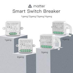Matter WIFI 스마트 스위치 모듈 릴레이 차단기 HomeKit 무선 제어 차단기는 Siri Alexa Google 홈 스마트 홈 라이프와 함께 작동합니다.