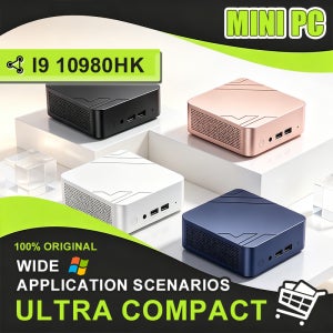 미니 PC 휴대용 컴팩트 슬림 코어 i9 10980HK 1TB 2TB SSD 16GB 램 WIFI 6 BT5.2 4K HD 미니 게이밍 사무용 학습용 초소형 PC