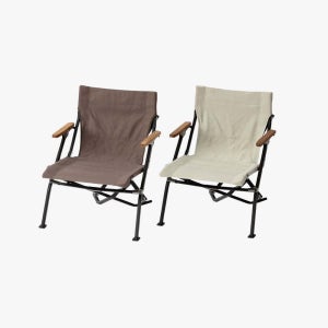 스노우피크 로우체어쇼트 2P 세트 (LV-093GY/LV-093IV) / 색상교차가능