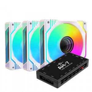 AONE STORM INFINITY ARGB PWM 120 리버스 KIT (컨트롤러/3팩, 화이트)