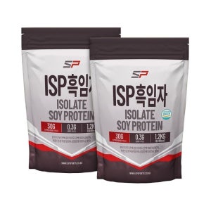성풍양행 SP스포츠 ISP 식물성 분리대두단백질 흑임자맛 1.2kg x 2개