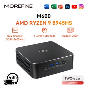 MOREFINE 미니 PC 게이머 CPU Ryzen 9 8945HS AMD R7 8845HS R7-8745HS R5-8645HS 2.5G LAN Windows11PRO 데스크탑 컴