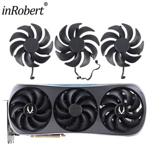 ZOTAC RTX4070Ti RTX4080 RTX4090 AMP Extreme AIRO 그래픽 카드 팬(케이스 포함)용 105mm GPU 냉각 팬 어셈블리 교체