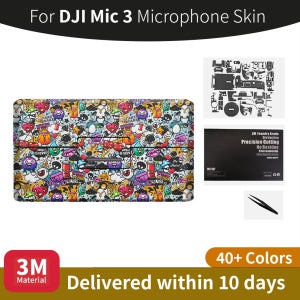 DJI mic3 스킨 DJI Mic 3 무선 마이크 스티커 긁힘 방지 카메라 보호 필름 더 많은 색상