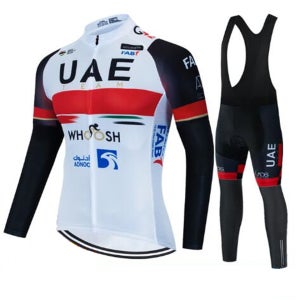 팀 가을 사이클링 저지 세트 UAE 긴소매 빠른 건조 사이클링 의류 자전거 유니폼 MTB 의류 자전거 웨어 로파 시클리스모트