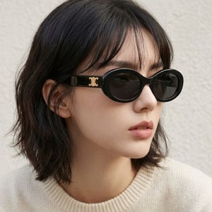 셀린느 선글라스 CL40194U 01A 명품 뿔테 오벌선글라스 뷔착용 트리옹프 CL40194U-01A(52)