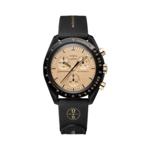 스와치 오메가 미션 투 더 문 1969 쿼츠 블랙 골드 시계 SSX01B700 x 42mm 158494904