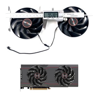 새로운 냉각 팬 95mm 4핀 FD10015M12D RX6750XT GPU 팬 SAPPHIRE Radeon RX7600XT 7700XT 7800XT PULSE 그래픽 카드 팬용