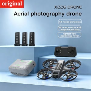 브랜드+ X226 VR FPV 8K GPS 드론 4K HD 카메라 브러시리스 모터 5G WIFI 광학 흐름 포지셔닝 미니 쿼드콥터 장난감 어린이 선물