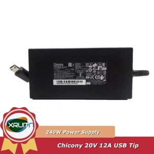 정품 치코니 A20-240P2A 20V 12A 240W 전원 공급 장치 AC 어댑터 MSI GE66 GE76 GE77 Vector GP76 WE76 Stealth GS77 충전기