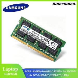 삼성 DDR3 DDR3L SODIMM 램 노트북 메모리 8GB 4GB 1333Mhz 1600Mhz 1866Mhz SO-DIMM PC3-10600 12800 14900 1.5V PC