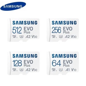 삼성 EVO PLUS 마이크로 SD 64GB 메모리 카드 C10 TF 마이크로SD 카드 SDXC 128GB 256GB 512GB 1TB U3 V30 4K 휴대폰 드론 카메라용