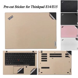 Lenovo ThinkPad E14 E15 Gen 6 5 4 3 2 E480/E490/E580 안티 스크래치 노트북 데칼 필름 용 잔류 물 보호 스킨 커버 스티커 없음