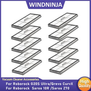 Roborock G20S Ultra/Saros 10R/Saros Z70/Qrevo CurvX HEPA 필터 액세서리 세척 가능한 필터 로봇 진공 청소기 부품