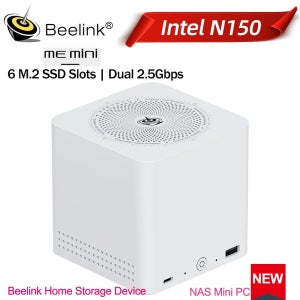 비링크 ME 미니/프로 NAS 홈 스토리지 인텔 트윈 레이크 N150 N95 LPDDR5 4800MHz 윈도우 11 SSD WiFi6 2.5랜 미니 PC 데스크탑 컴퓨터