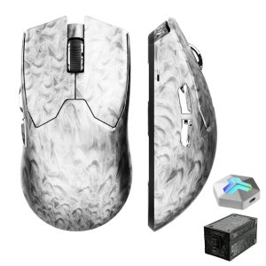 EWEADN Z7 카본 파이버 커스텀 무선 게이밍 마우스 PAW3950 듀얼 8K 경량 인체공학적 e스포츠용 (로지텍, 어택샤크 호환)