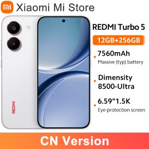 레드미 터보 5 중국 버전 6.59인치 디멘시티 8500-울트라 50MP 소니 카메라 5600mAh 100W 충전 IP69K 휴대폰